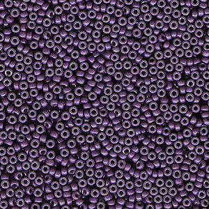 Miyuki 15 Round Seed Bead, 15-4490, Duracoat Dyed Opaque Anemone, 8 grams