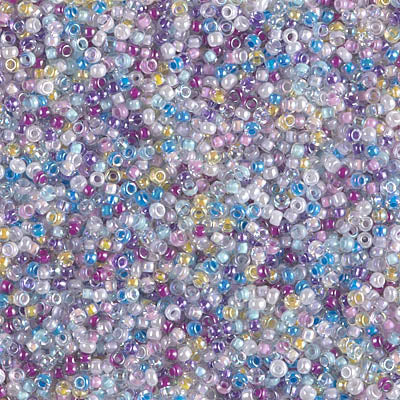 Miyuki 15/0 Round Seed Bead, 15-MIX-02, Mix - Spring Flowers, 8 grams