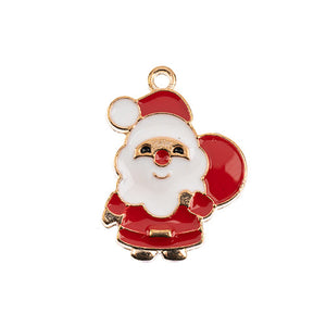 Sweet & Petite Charms, Santa 23x17mm, 8 pcs