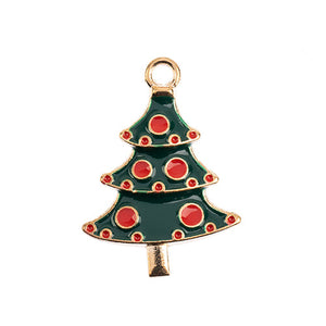 Sweet & Petite Charms, Christmas Tree 25.5x18mm, 8 pcs