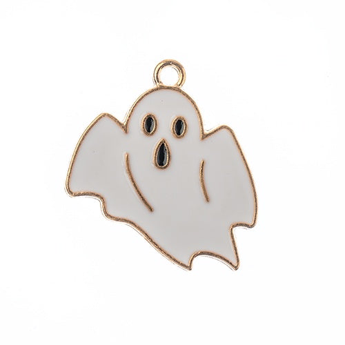 Sweet & Petite Halloween Charms, 25x23mm Ghost, 8pcs