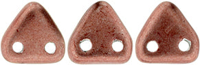 CzechMates Two Hole Triangle, Saturated Metallic Grenadine