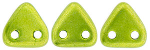 CzechMates Two Hole Triangle, Saturated Metallic Lime Punch
