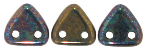 CzechMates Two Hole Triangle, Oxidized Bronze