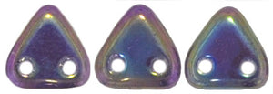 CzechMates Two Hole Triangle, Iris Purple