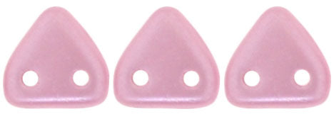 CzechMates Two Hole Triangle, Pearl Coat Flamingo