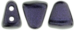 Nib-Bit Beads, Metallic Suede Dark Purple, 8 grams