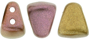 Nib-Bit Beads, Matte Metallic Gold Copper Iris, 8 grams