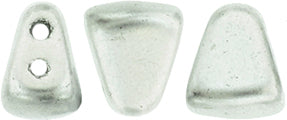 Nib-Bit Beads, Matte Metallic Silver, 8 grams