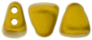 Nib-Bit Beads, Matte Metallic Antique Gold, 8 grams