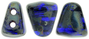 Nib-Bit Beads, Cobalt Picasso, 8 grams