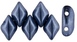 GemDuo 2-Hole Diamond Shaped Bead, Saturated Metallic Bluestone, 7.5 grams
