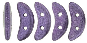 CzechMates Two Hole Crescent, Saturated Metallic Purple