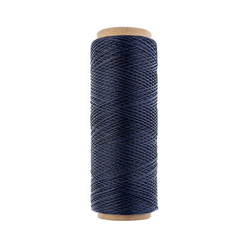 Gudebrod Waxed Thread 3ply Made In USA 500ft (152.4m) Spool 0.38mm (0.015in), Blue