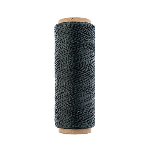 Gudebrod Waxed Thread 3ply Made In USA 500ft (152.4m) Spool 0.38mm (0.015in), Green