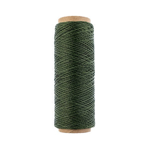 Gudebrod Waxed Thread 3ply Made In USA 500ft (152.4m) Spool 0.38mm (0.015in), Olive