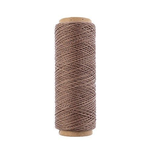 Gudebrod Waxed Thread 3ply Made In USA 500ft (152.4m) Spool 0.38mm (0.015in), Sand