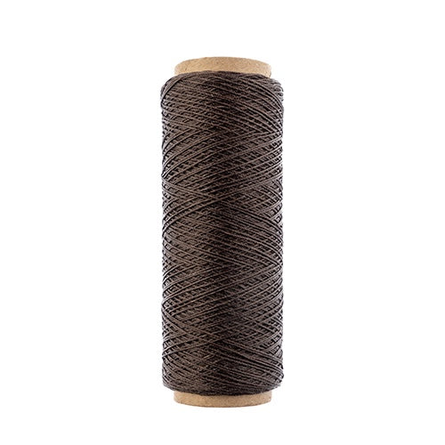 Gudebrod Waxed Thread 3ply Made In USA 500ft (152.4m) Spool 0.38mm (0.015in), Dk Beige