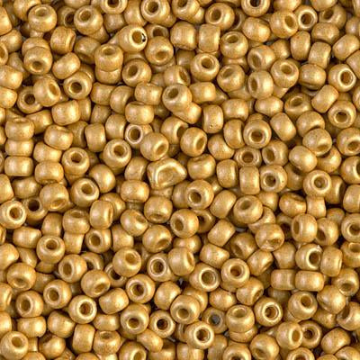 Miyuki Matte Gold Seed Beads 4202F (Size 8)