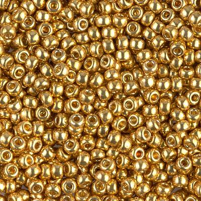 8/0 Duracoat Galvanized Gold Seed Beads | Barrel of Beads