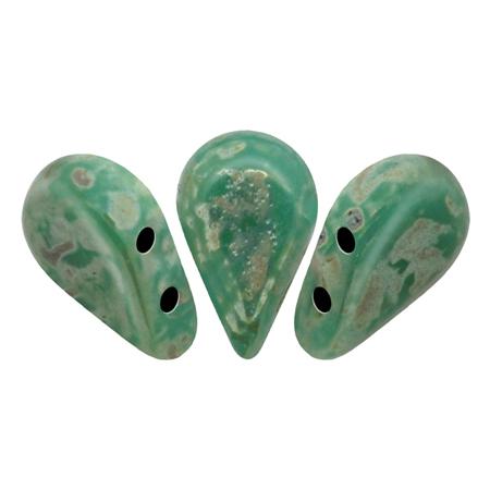 Amos® Par Puca®, AMS-6313-43400, Opaque Green Turquoise Picasso