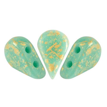 Amos® Par Puca®, AMS-6313-94401, Opaque Green Turquoise Splash
