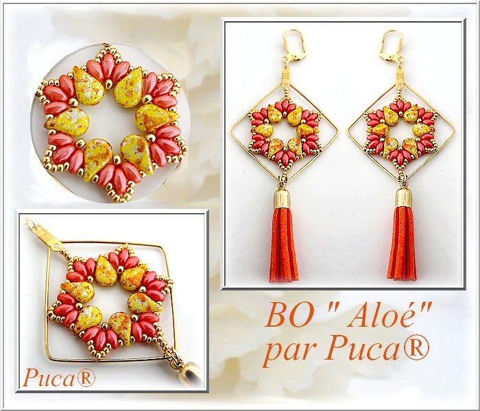 Aloé par Puca Earrings - pattern