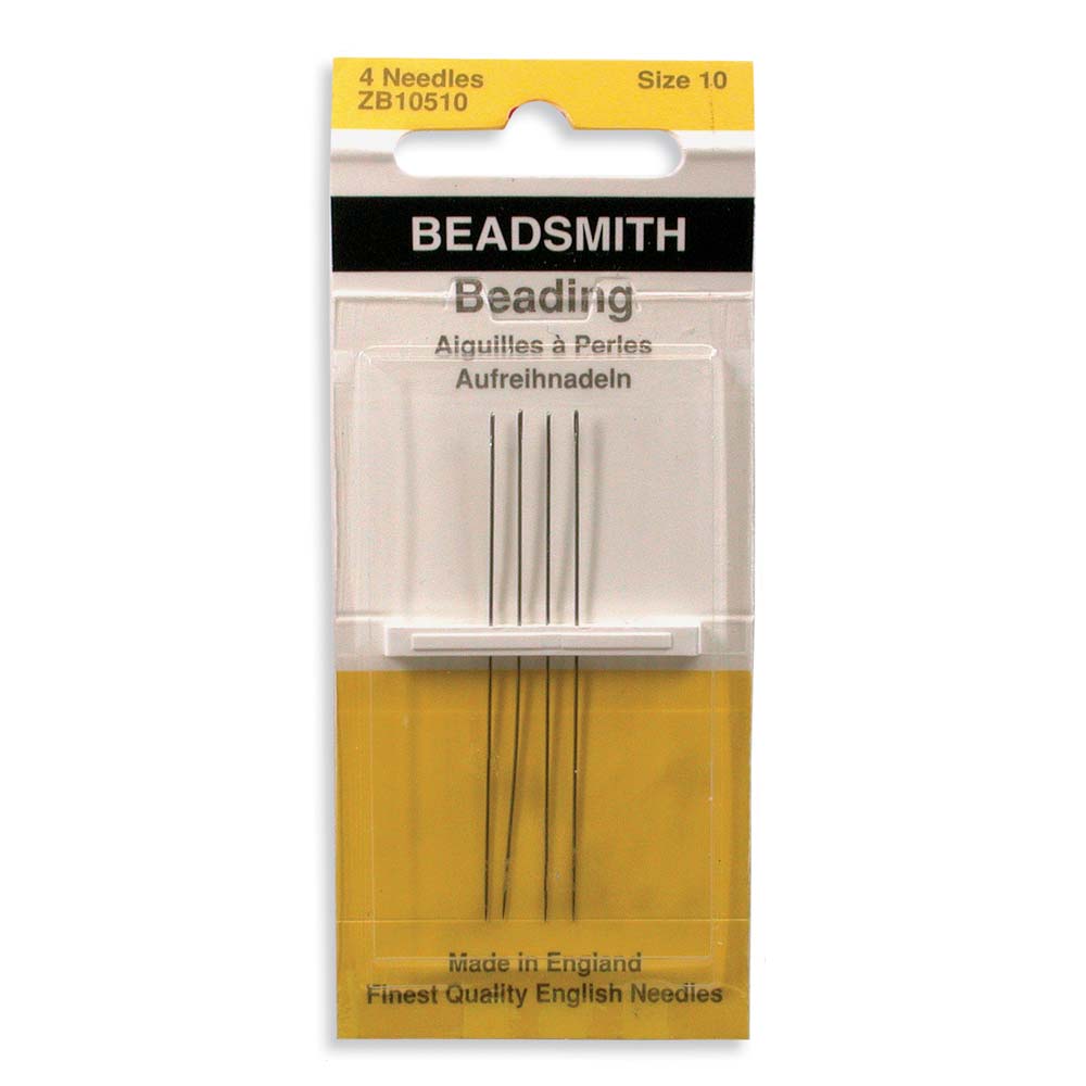 English Beading Needles #10, 4 pack