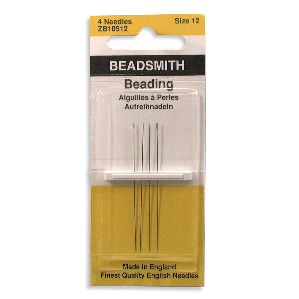 English Beading Needles #12, 4 pack