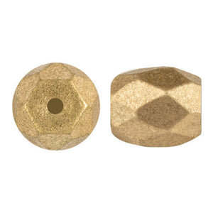Baros Par Puca®, Czech glass bead, Light Gold Matte, 10 grams