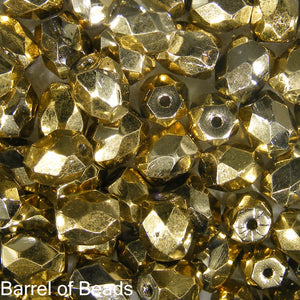 Baros Par Puca®, Czech glass bead, Full Dorado, 10 grams