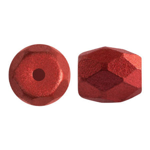 Baros Par Puca®, Czech glass bead, Red Metallic Matte, 10 grams