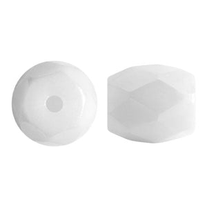 Baros Par Puca®, Czech glass bead, Opaque White Ceramic Look, 10 grams