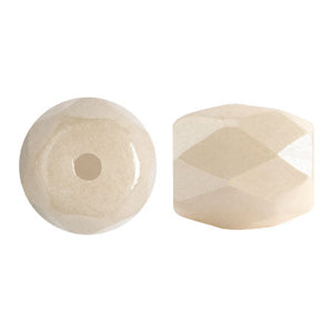 Baros Par Puca®, Czech glass bead, Opaque Beige Ceramic Look, 10 grams