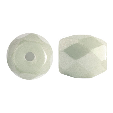 Baros Par Puca®, Czech glass bead, Opaque Lt Green Ceramic Look, 10 grams