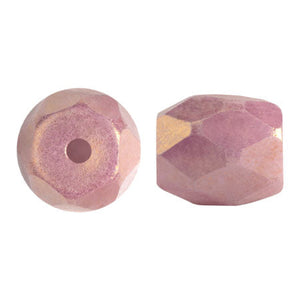 Baros Par Puca®, Czech glass bead, Opaque Mix Violet/Gold Ceramic Look, 10 grams