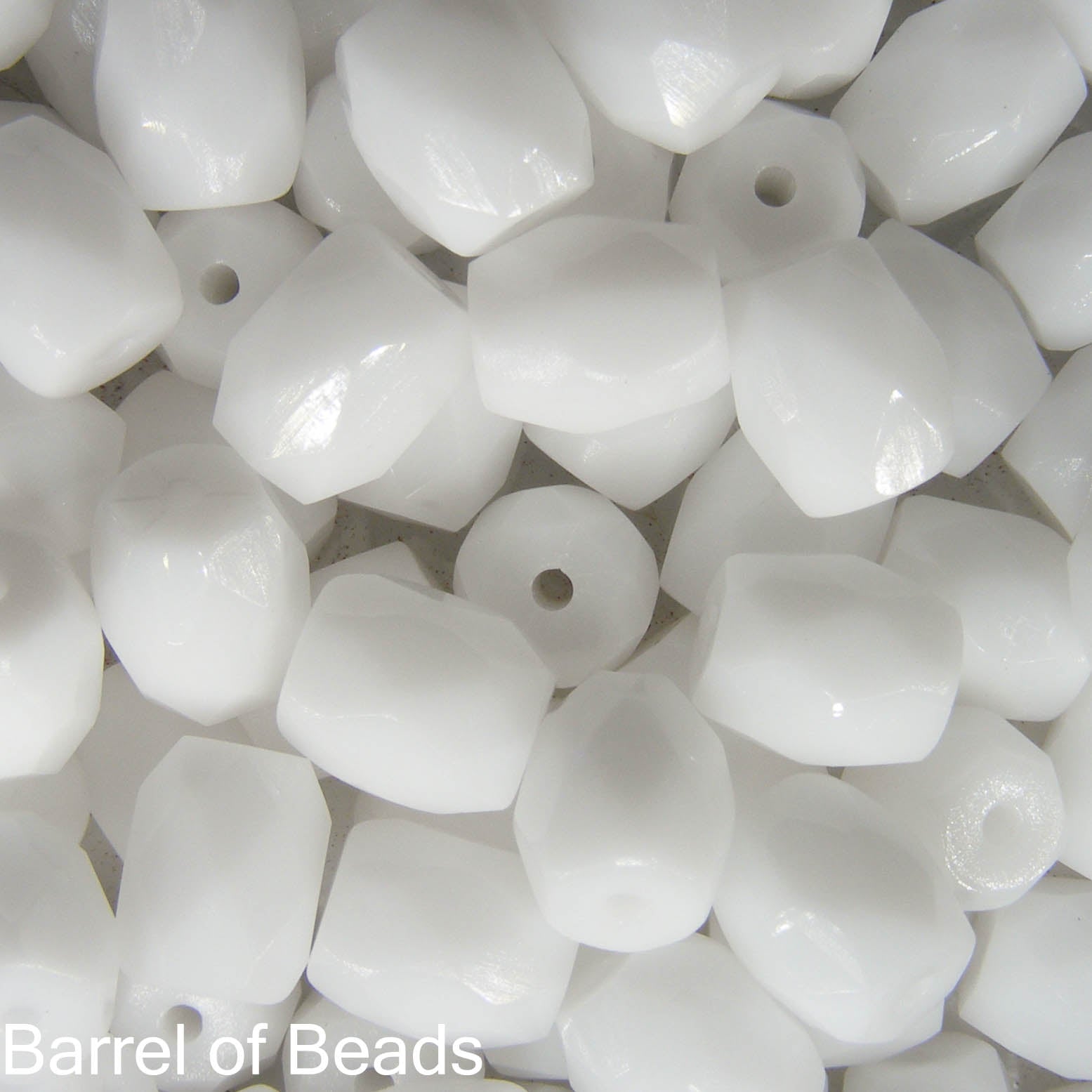 Baros Par Puca®, Czech glass bead, Opaque White, 10 grams
