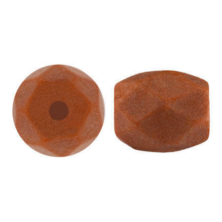 Baros Par Puca® Czech glass bead, Frost Caramel Matte, 10 grams