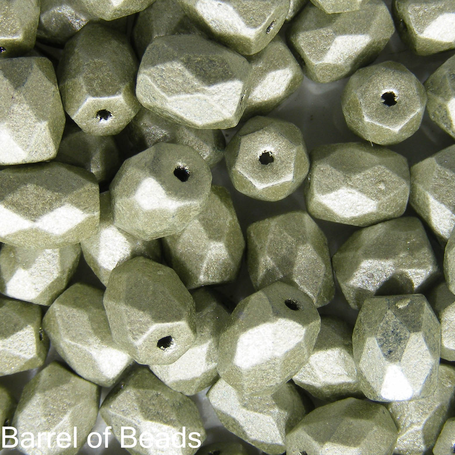 Baros Par Puca®, Czech glass bead, Metallic Matte Beige, 10 grams