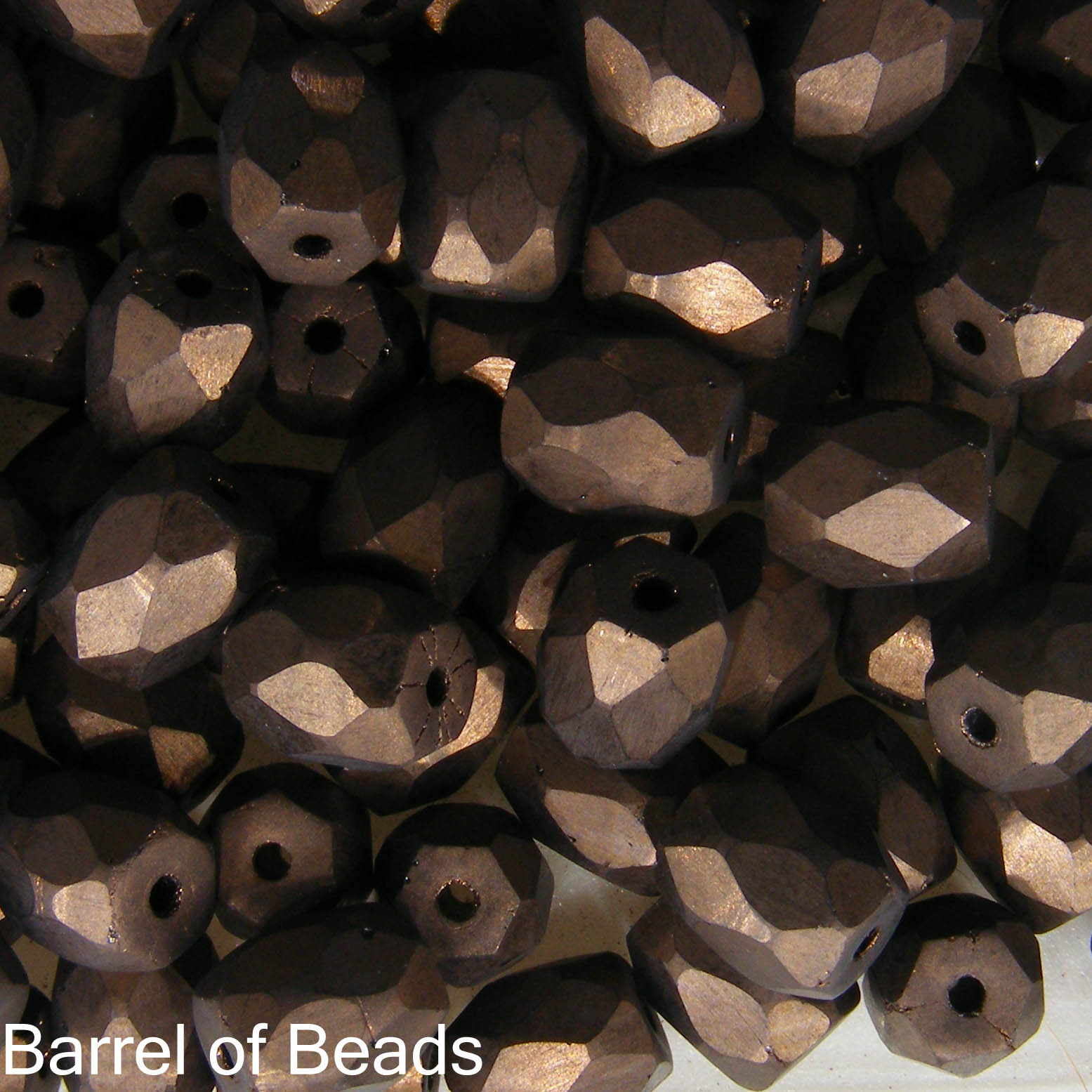 Baros Par Puca®, Czech glass bead, Dark Bronze Matte, 10 grams
