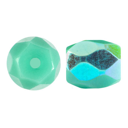 Baros Par Puca® Czech glass bead, Frost Jade AB, 10 grams