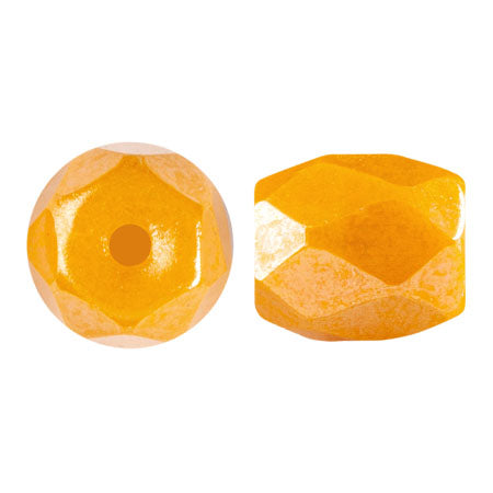 Baros Par Puca® Czech glass bead, Frost Tangerine Luster, 10 grams