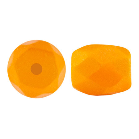 Baros Par Puca® Czech glass bead, Frost Tangerine Matte, 10 grams