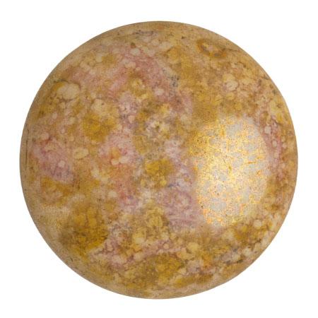 Cabochans Par Puca®, CAB25-0300-15695, Opaque Mix Rose/Gold Ceramic Look
