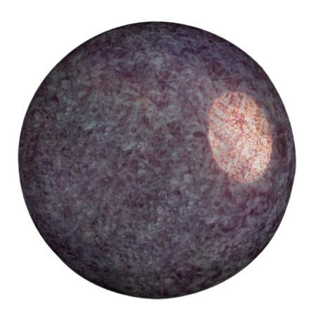 Cabochans Par Puca®, CAB25-0300-15726, Opaque Mix Amethyst/Gold Ceramic Look