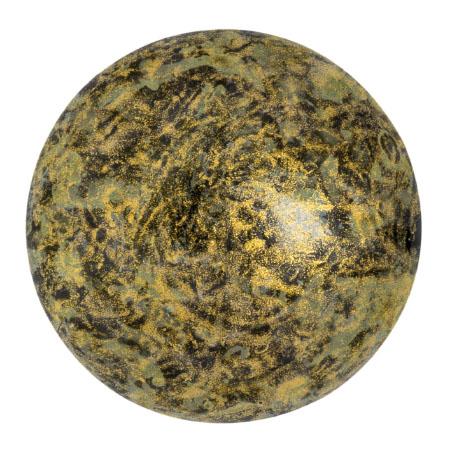 Cabochans Par Puca®, CAB25-2398-65322, Metallic Matte Old Gold Spotted