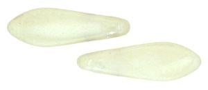 Czechmate 16mm X 5mm X 3mm Dagger Glass Czech Two Hole Bead, Luster - Op Champagne