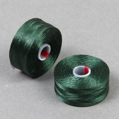 C-Lon Size D Beading Thread - 1 Bobbin - Dark Green