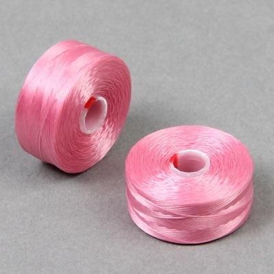 C-Lon Size D Beading Thread - 1 Bobbin - Pink