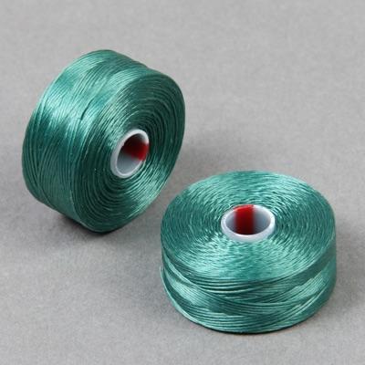 C-Lon Size D Beading Thread - 1 Bobbin - Sea Foam Green